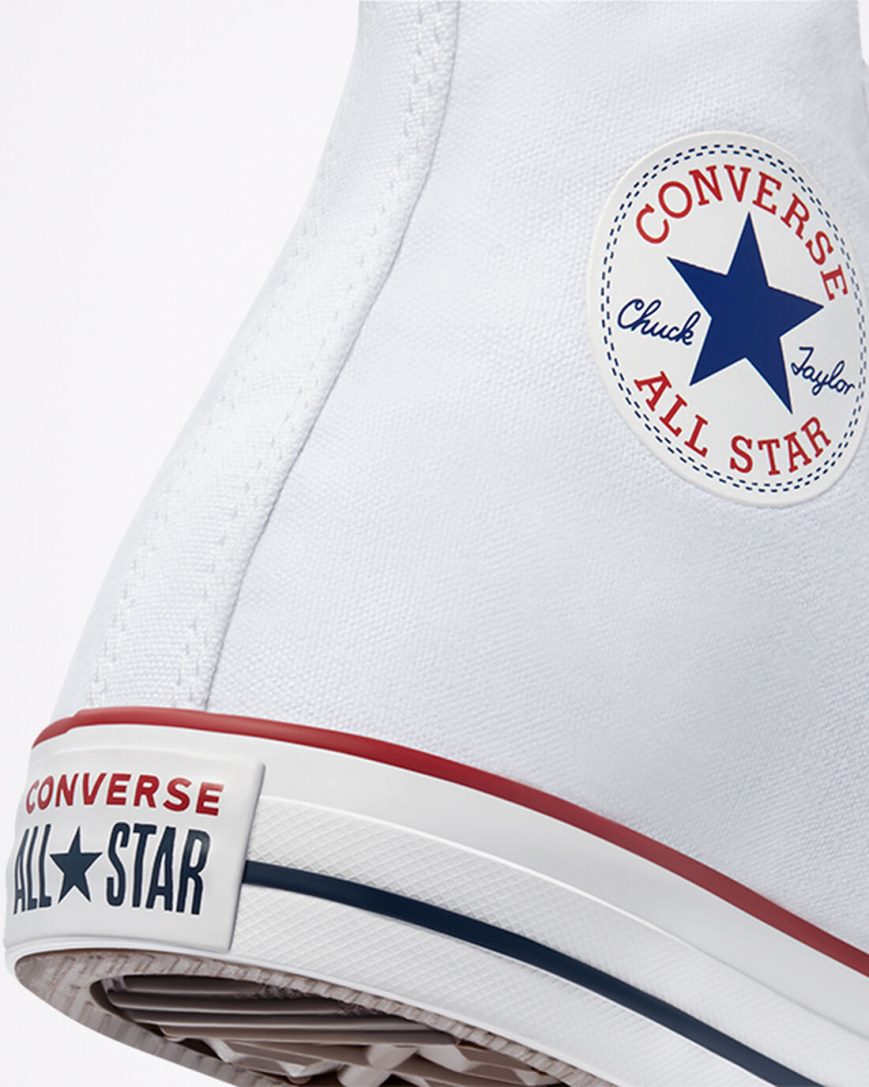 Tenisi Inalti Dama Converse Chuck Taylor All Star Clasici Albi | RO UIDWH806